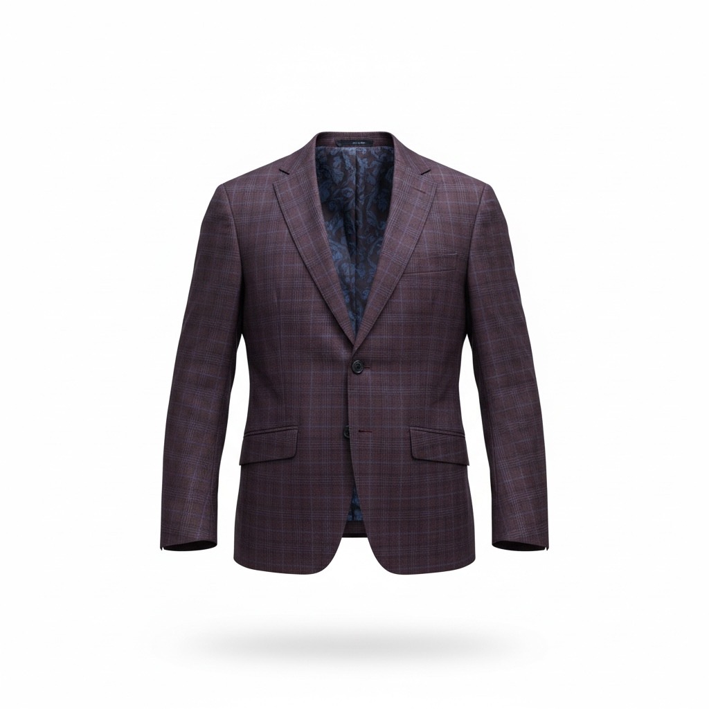 Psycho Bunny Plaid Wool Blazer Made For Dillard's Men Size 38s Career Office